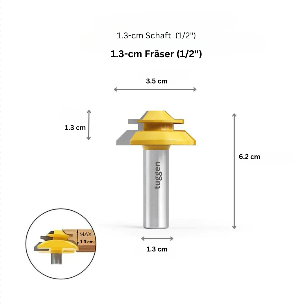 Tuggen 45° Gehrungsfräser