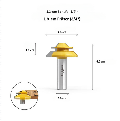 Tuggen 45° Gehrungsfräser